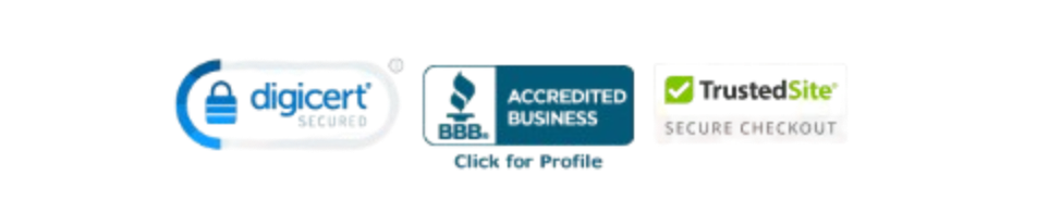 Digicert BBB TrustedSite Seals
